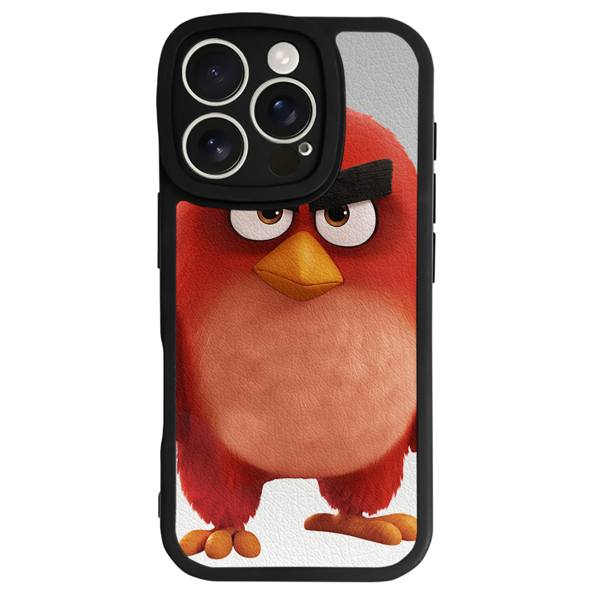 （画像用） Angry Birds アングリーバード 【iPhone 16シリーズ対応】シリコンスマホケース（レザー調） 材質：シリコン